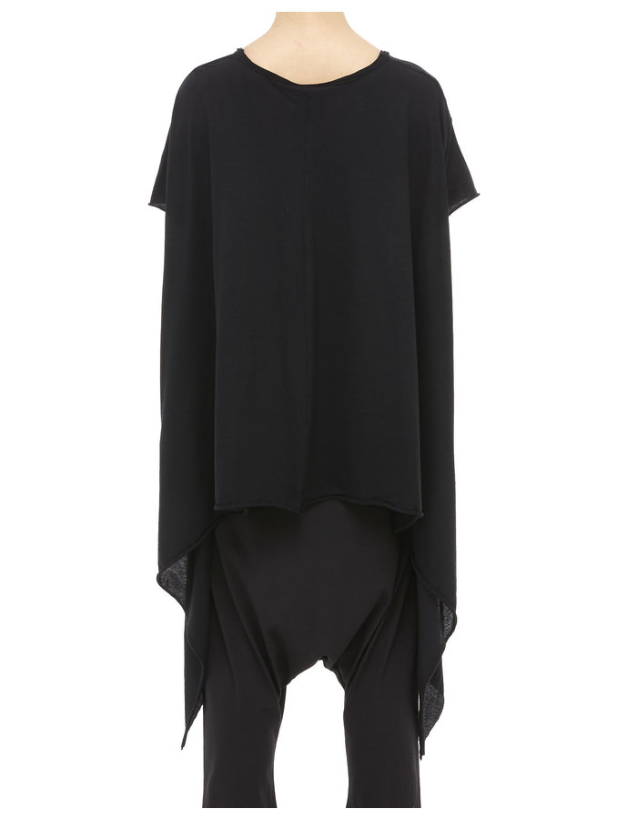 STUDIO B3 LIGHT COTTON DIPPED SIDE TUNIC TOP