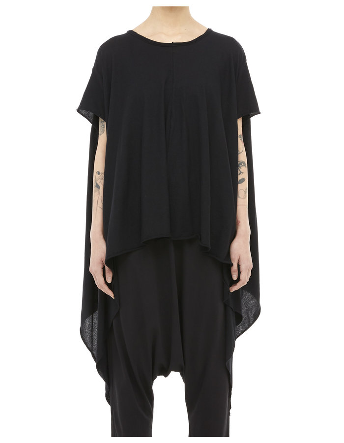 STUDIO B3 LIGHT COTTON DIPPED SIDE TUNIC TOP