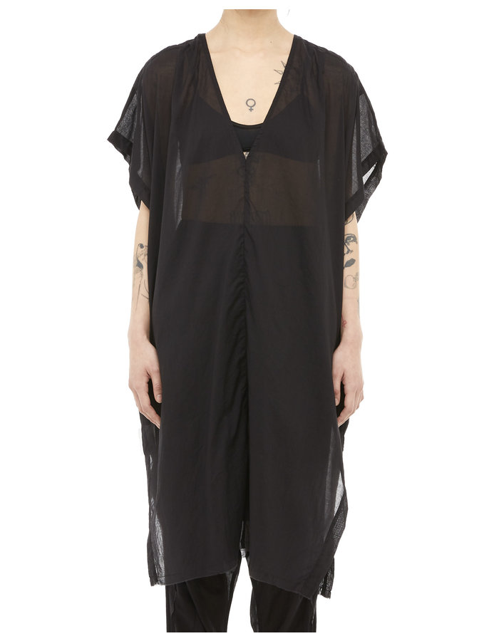 STUDIO B3 COTTON GAUZE KAFTAN - BLACK