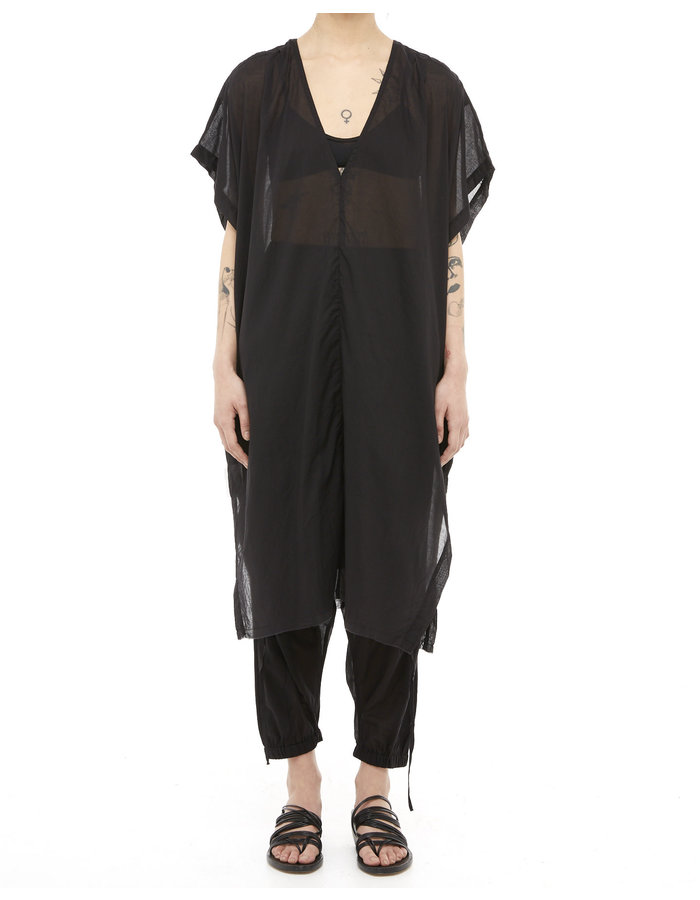 STUDIO B3 COTTON GAUZE KAFTAN - BLACK