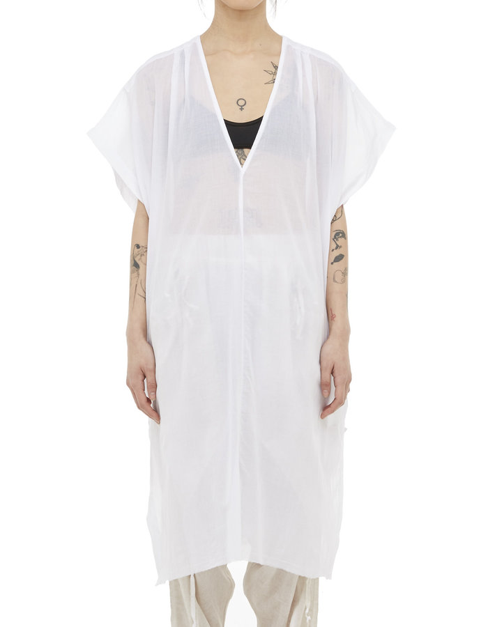 STUDIO B3 COTTON GAUZE KAFTAN - WHITE