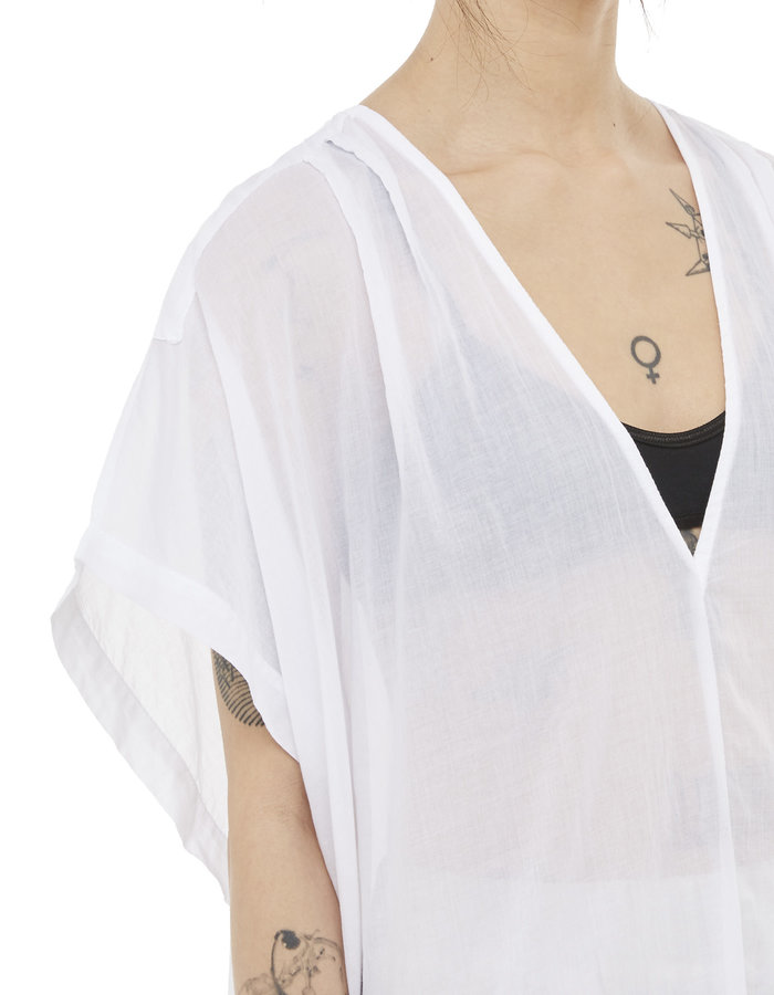 STUDIO B3 COTTON GAUZE KAFTAN - WHITE