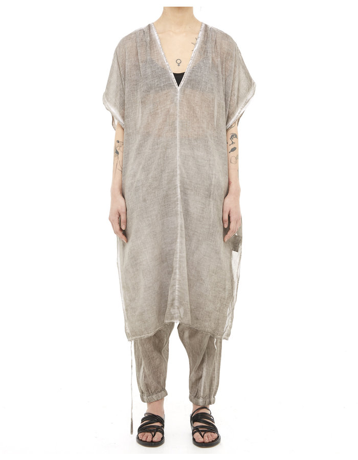 STUDIO B3 COTTON GAUZE KAFTAN - SLATE