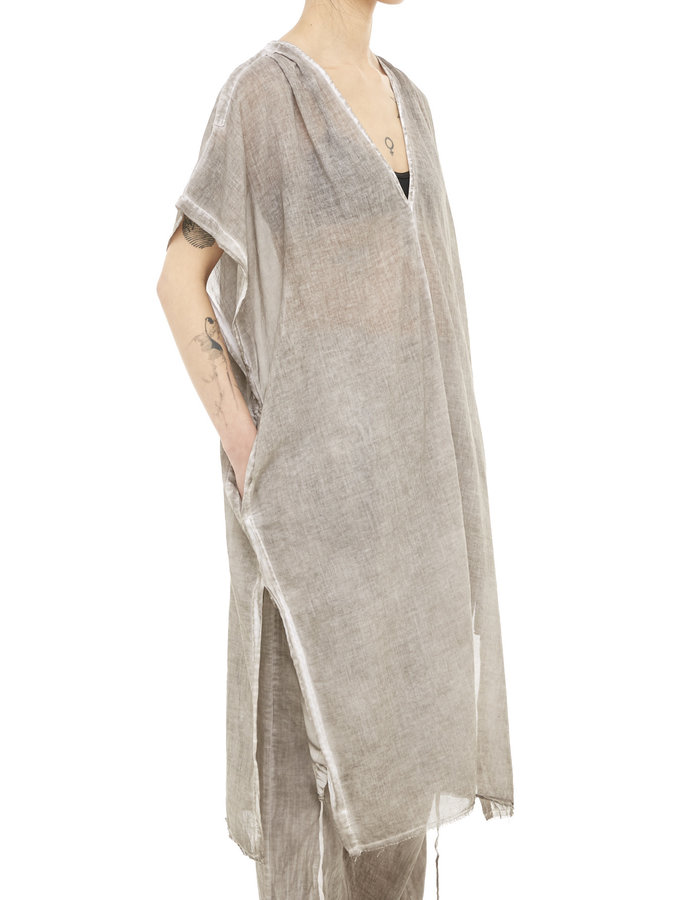 STUDIO B3 COTTON GAUZE KAFTAN - SLATE