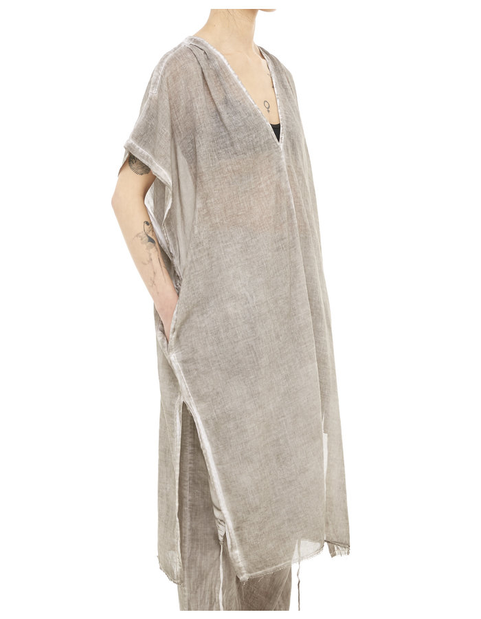 STUDIO B3 COTTON GAUZE KAFTAN - SLATE