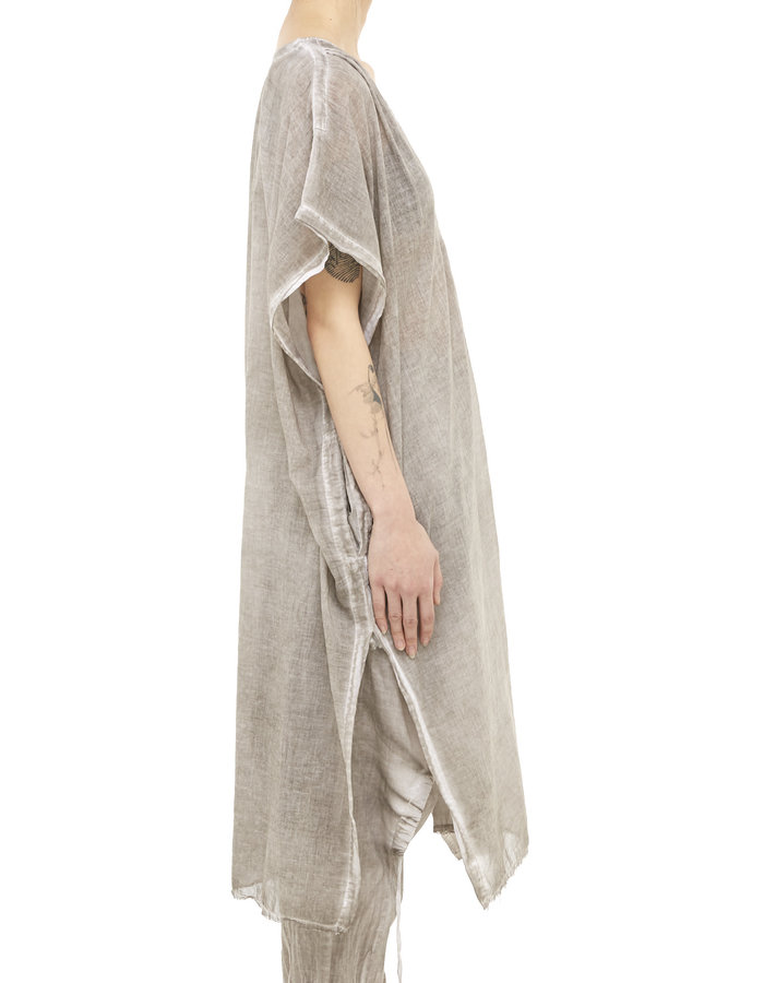 STUDIO B3 COTTON GAUZE KAFTAN - SLATE