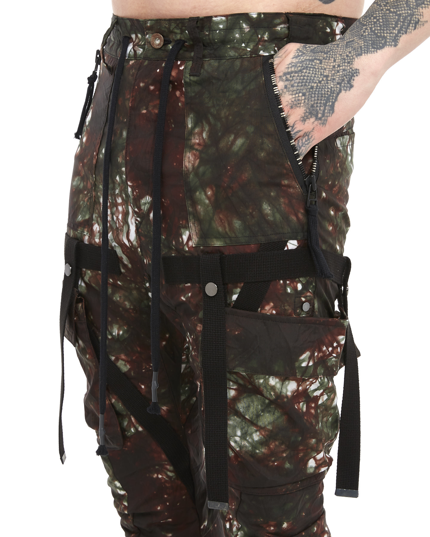 Off white reconstructed cargo pants top