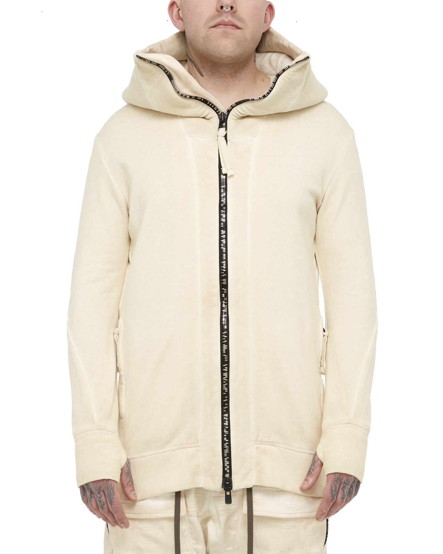 Beige Zip Zora Knit Jacket