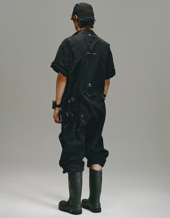 HAMCUS LPU / FIELD TECHNICIAN'S CONVERTIBLE COVERALL - CLOUDY BLACK