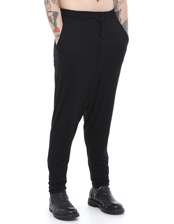 DAVIDS ROAD DROP CROTCH VISCOSE CUFFED PANT