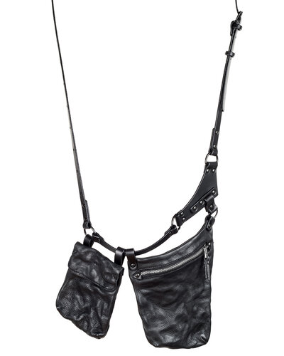 Mika Leather Double Pouch Harness by TEO + NG | Shop Untitled NYC