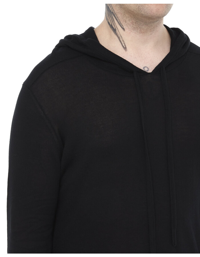 LARS ANDERSON HOODED LONGSLEEVE LIGHT COTTON T-SHIRT