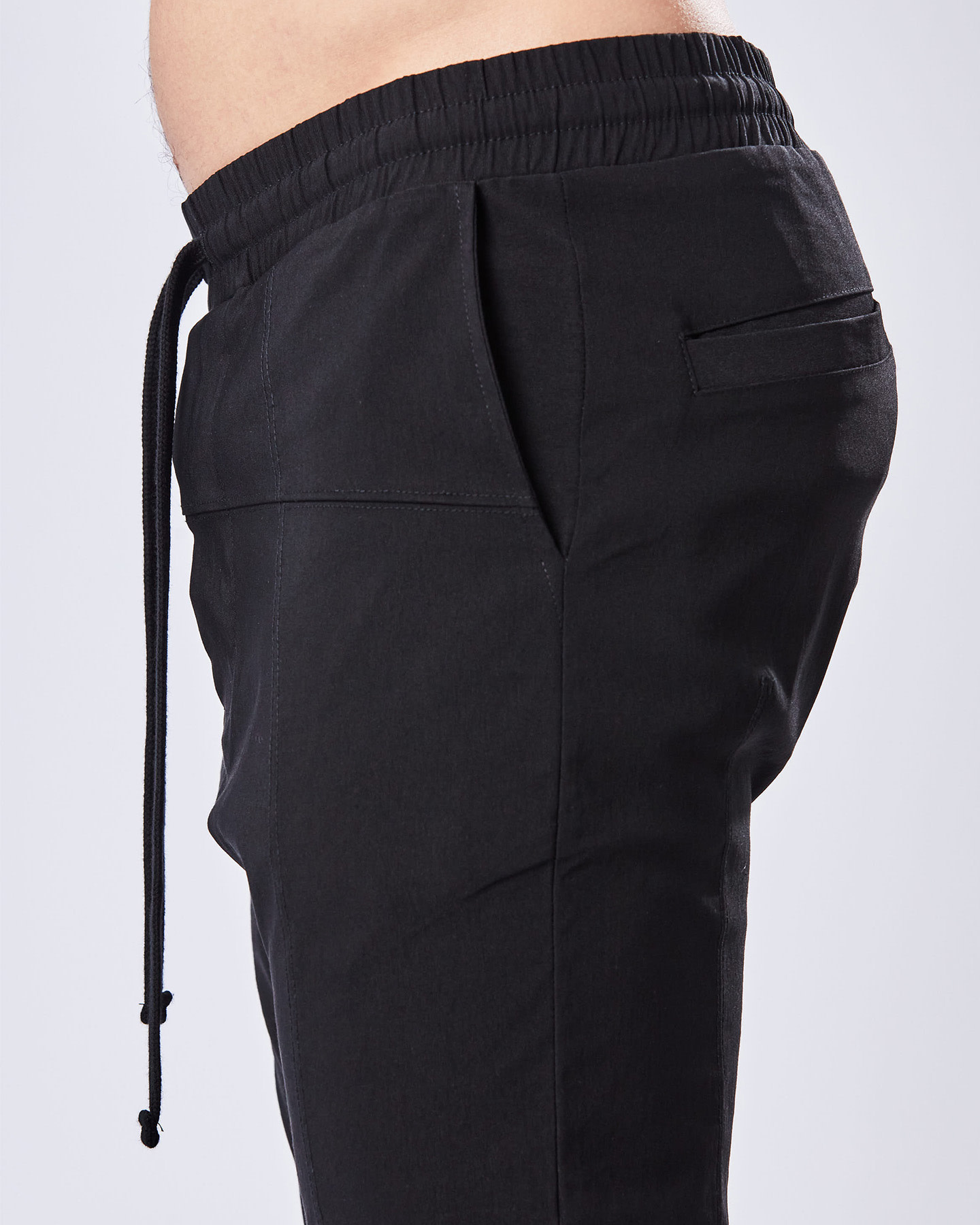 Men's Jogger Sweatpants Slim Fit Nylon Stretch Athletic Pants - Black / M