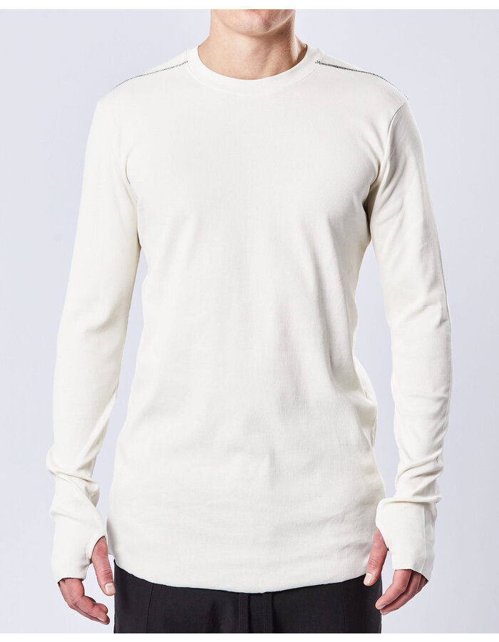 THOM KROM STRETCH MODAL FITTED LONGSLEEVE - BONE