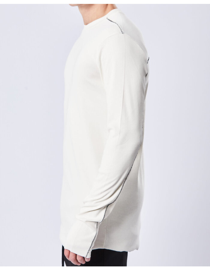 THOM KROM STRETCH MODAL FITTED LONGSLEEVE - BONE