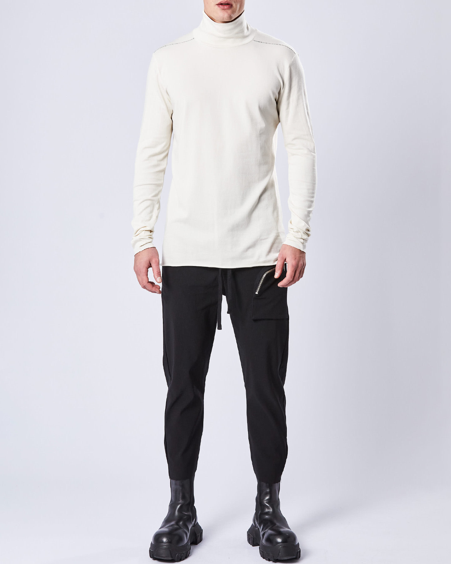 RIBBED MODAL FITTED LONGSLEEVE W - Shop Untitled NYC