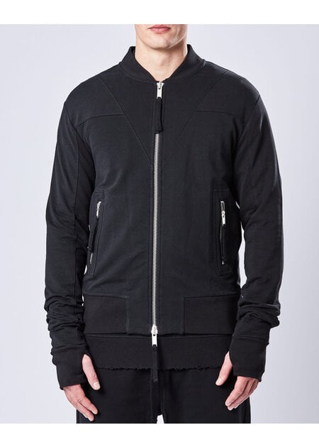 THOM KROM STRETCH COTTON GEO PANEL BOMBER