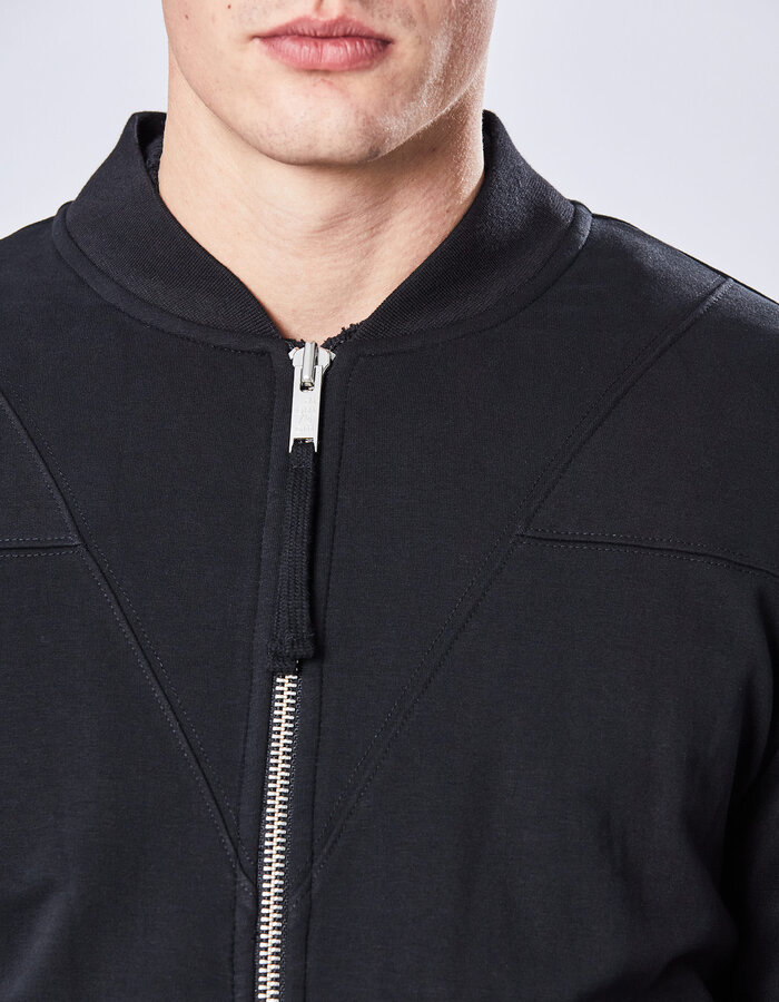 THOM KROM STRETCH COTTON GEO PANEL BOMBER