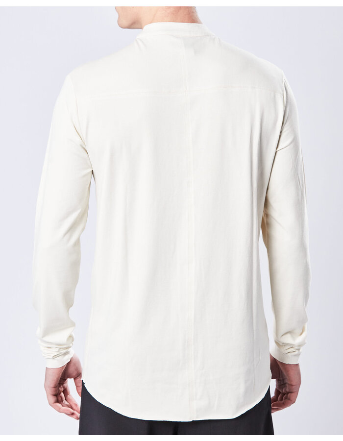 Stretch Cotton Modal Mandarin Shirt by Thom Krom