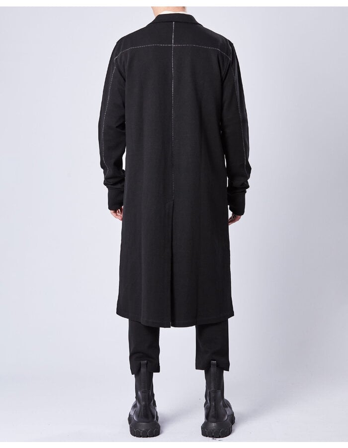 THOM KROM STRETCH COTTON & NYLON SWEATSHIRT COAT