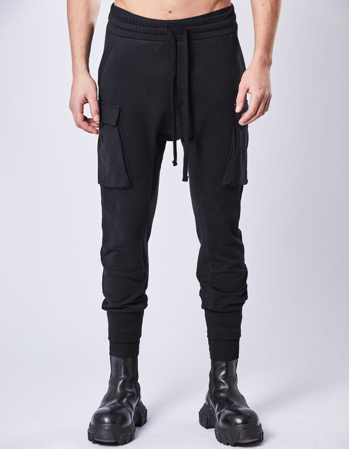 THOM KROM DOUBLE RIB CUFF STRETCH COTTON CARGO JOGGER