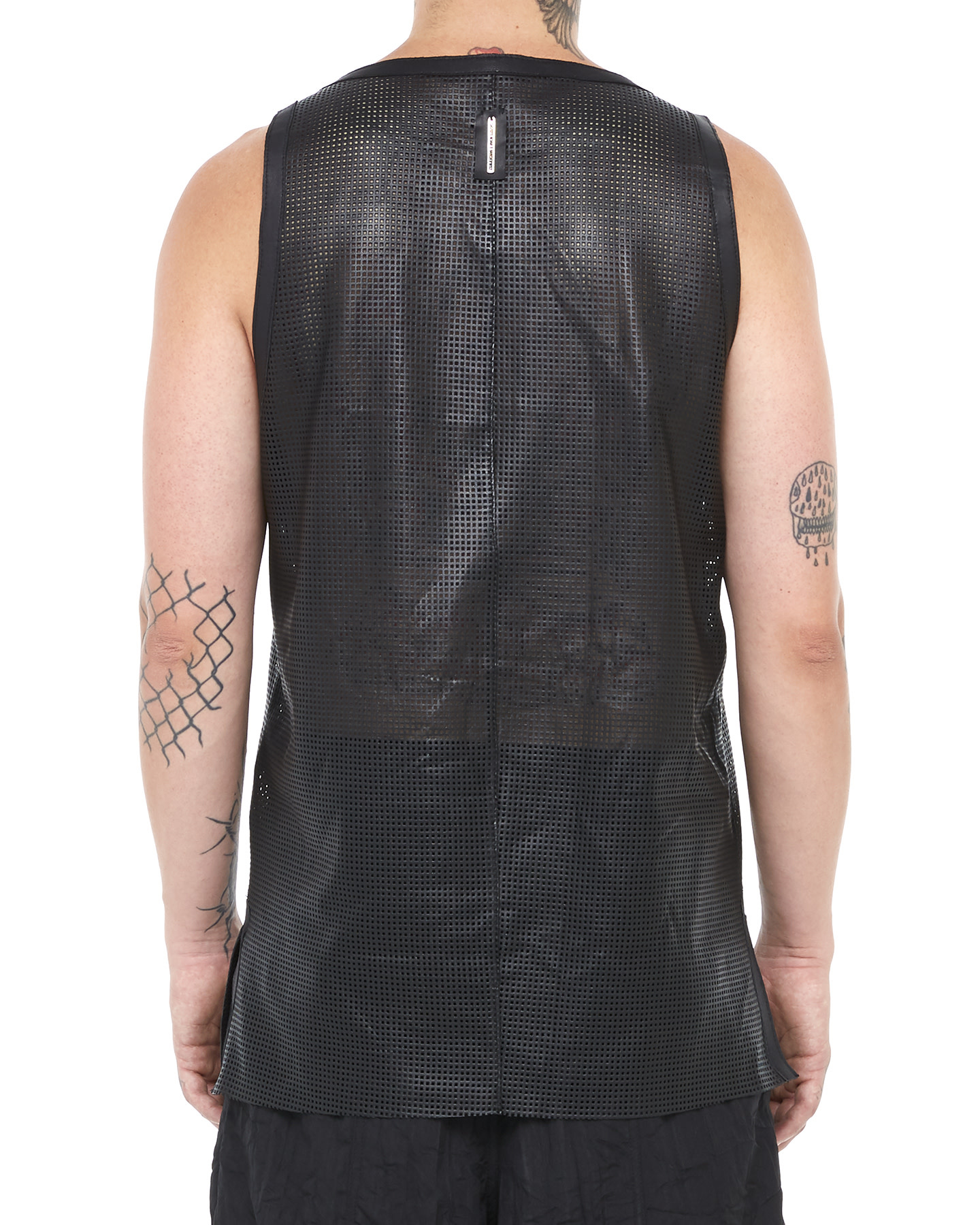 Perforated Leather Tank Top by David's Road