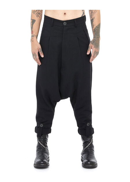 LA HAINE INSIDE US DROP CROTCH LOW COTTON TROUSER