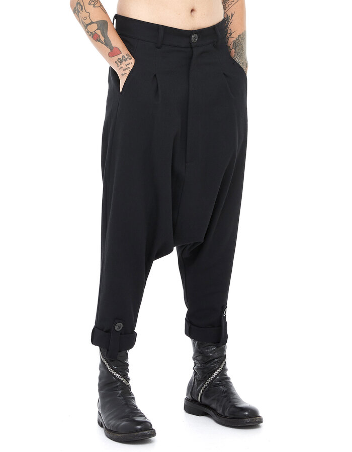 Drop Crotch Cotton Trouser by La Haine Inside Us | Shop Untitled NYC ...