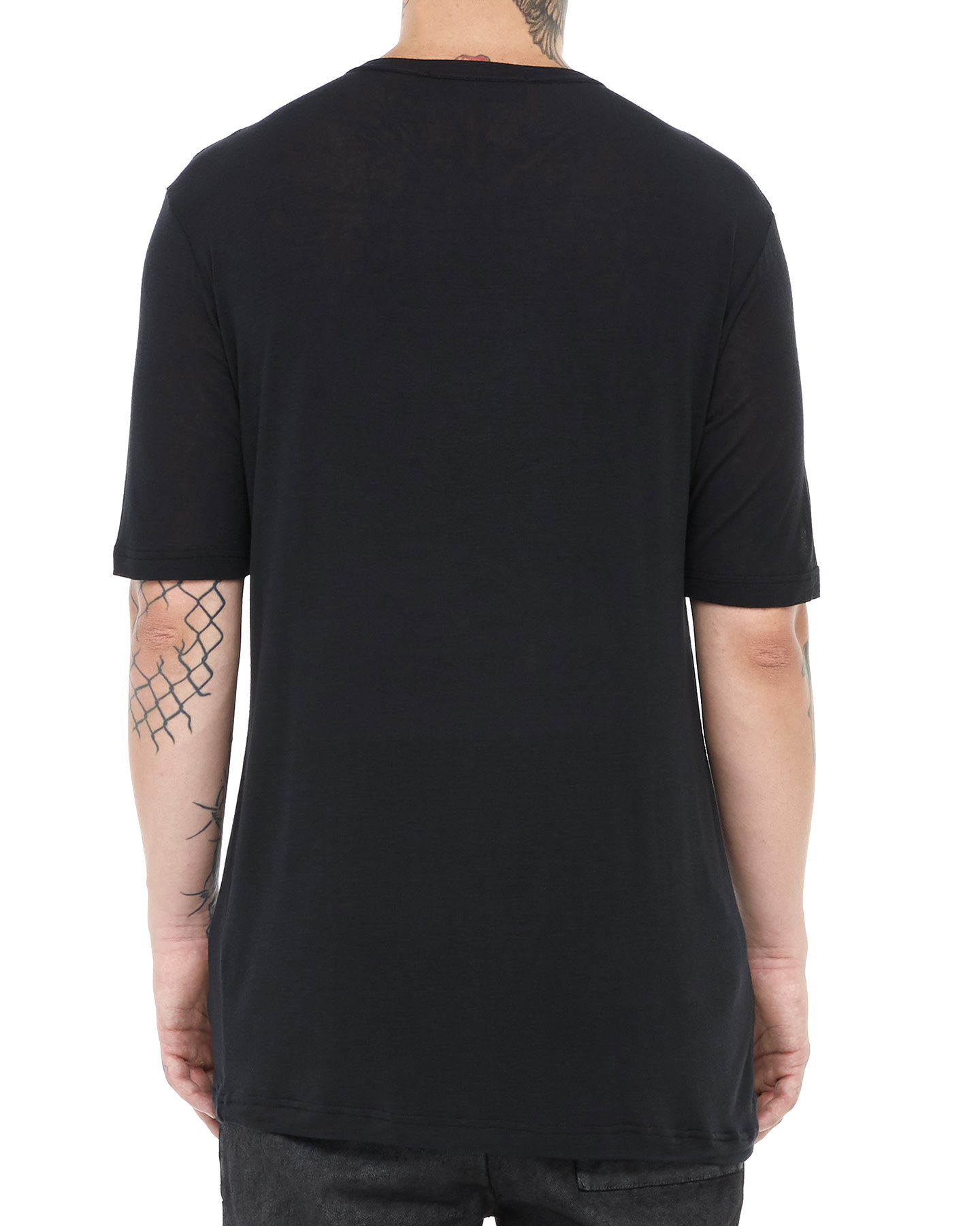 Viscose Cashmere V-Neck Tee by La Haine Inside Us