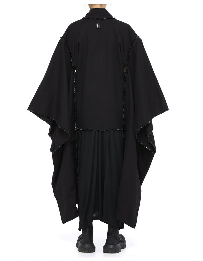 DAVIDS ROAD CRYSTAL EMBELLISHED STRUCTURED COTTON KIMONO