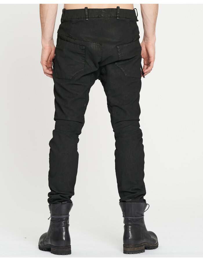 Slim Zip Pocket Pants - Smeared Black by Masnada | Shop Unaltd NYC