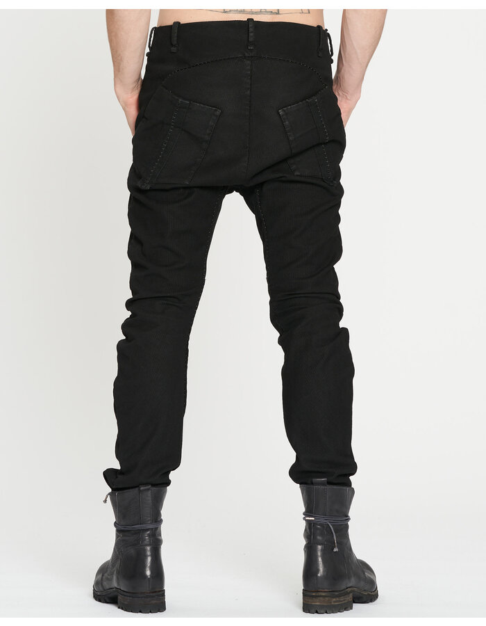 MASNADA BAGGY TAPED PANTS - BLACK