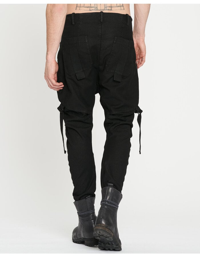 Baggy Gusset Pocket Pants in Black by Masnada | Shop Untitled NYC