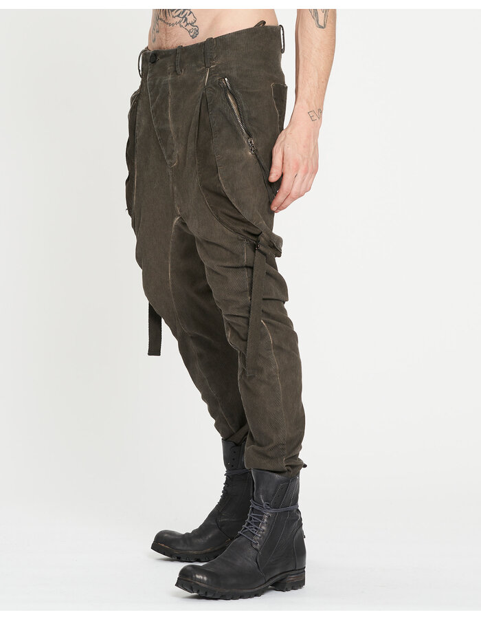 MASNADA BAGGY GUSSET POCKET PANTS - DUST