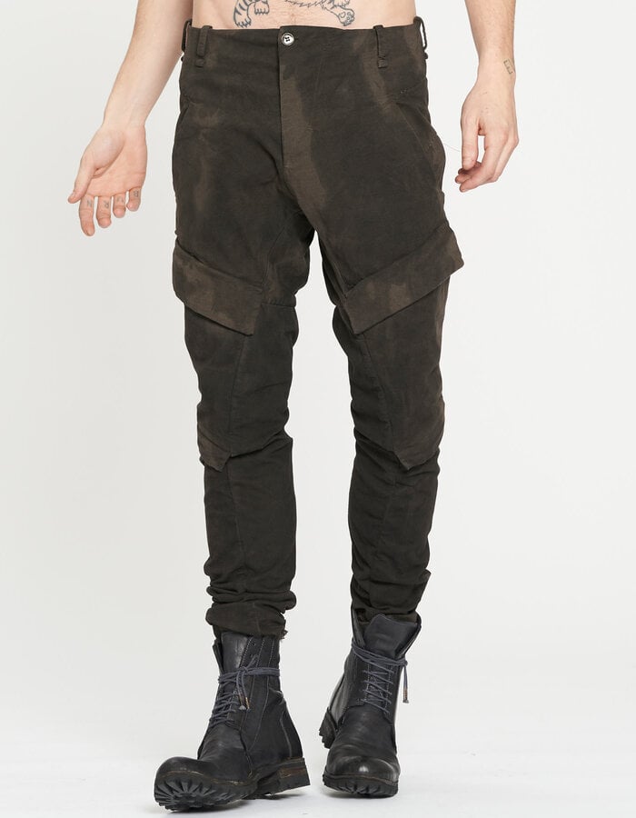 MASNADA BAGGY CARGO PANTS - CAMO DUST