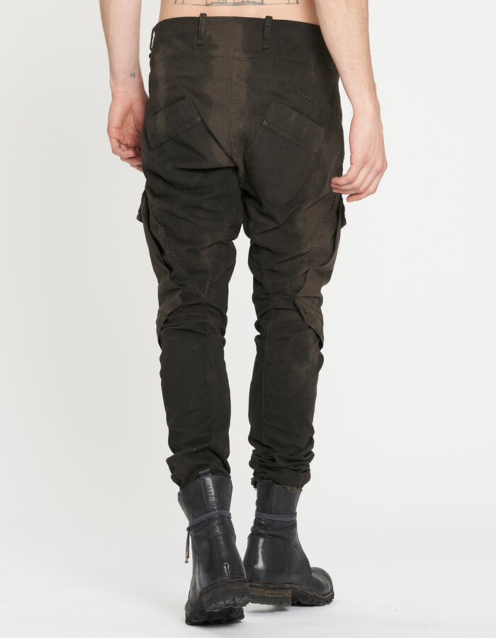 MASNADA BAGGY CARGO PANTS - CAMO DUST