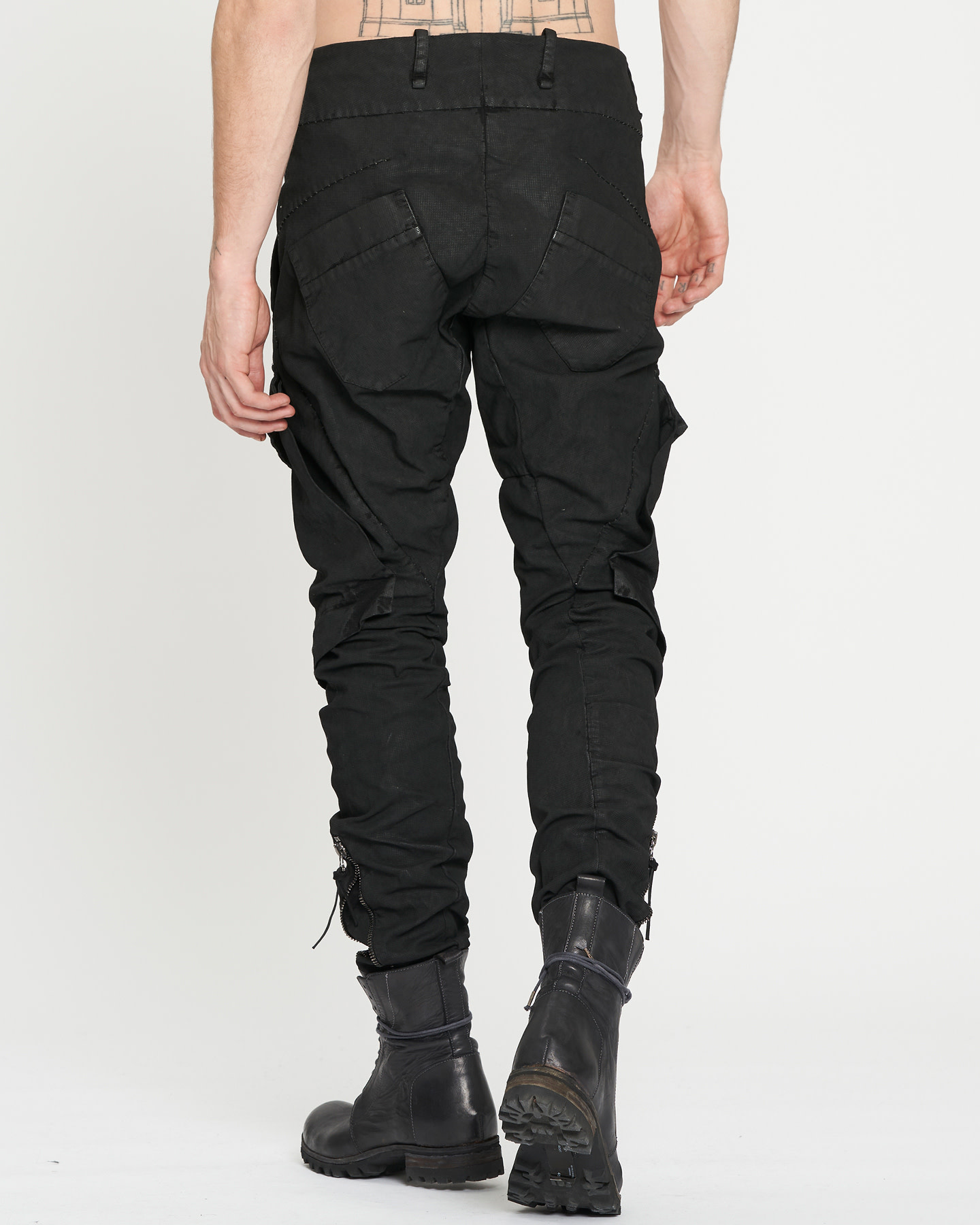 Baggy Cargo Jeans - Smeared Black by Masnada | Shop Unaltd NYC