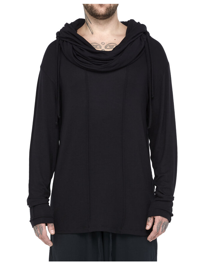 LA HAINE INSIDE US LIGHTWEIGHT VISCOSE COWL NECK LONGSLEEVE