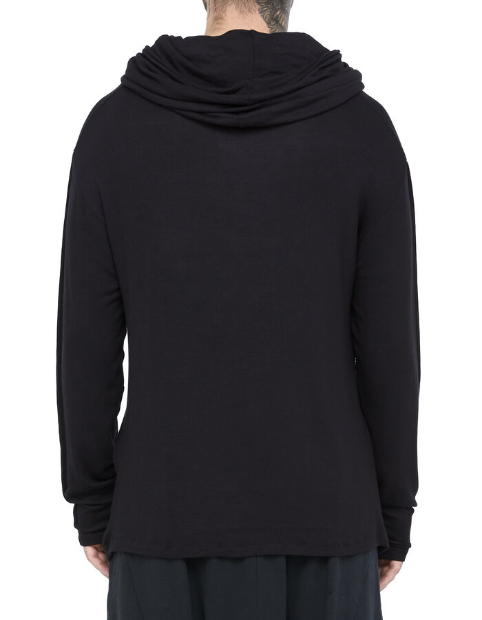 LA HAINE INSIDE US LIGHTWEIGHT VISCOSE COWL NECK LONGSLEEVE