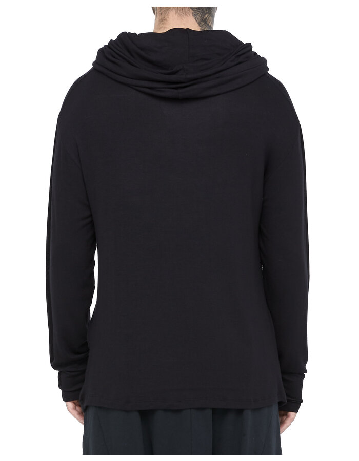 LA HAINE INSIDE US LIGHTWEIGHT VISCOSE COWL NECK LONGSLEEVE