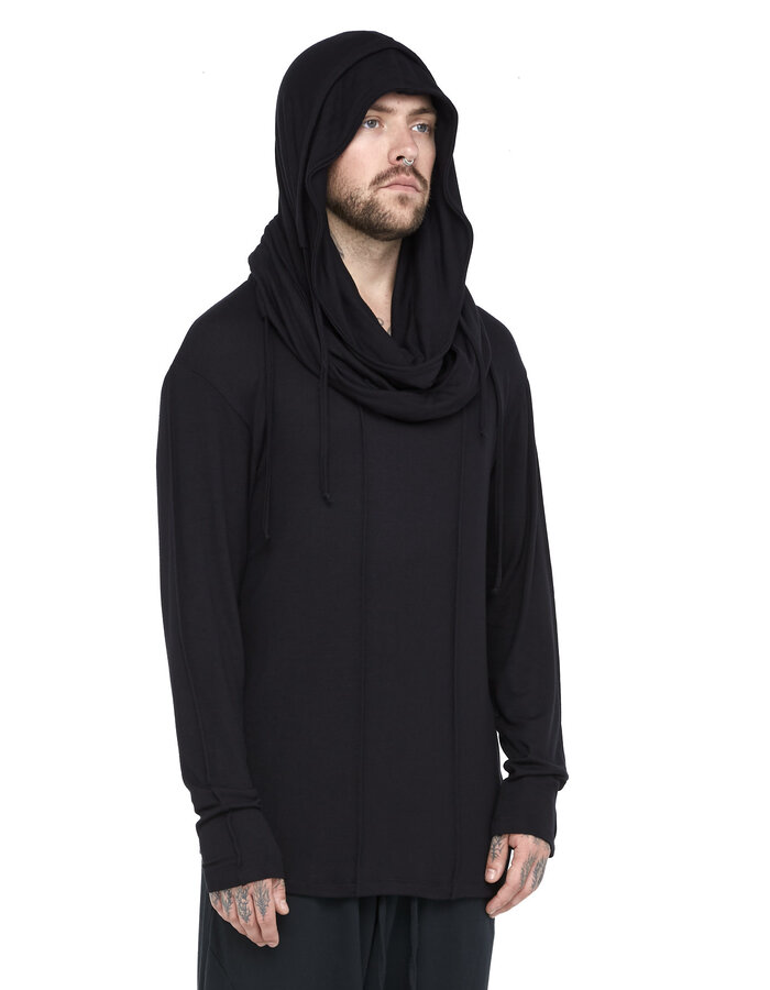 LA HAINE INSIDE US LIGHTWEIGHT VISCOSE COWL NECK LONGSLEEVE