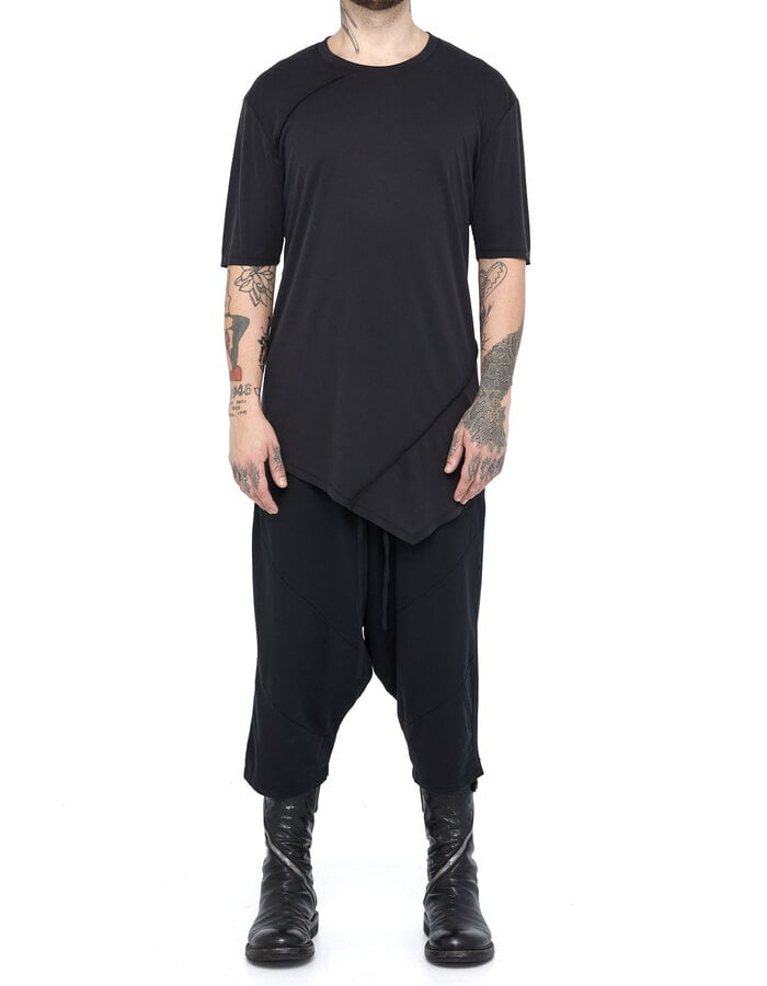 LA HAINE INSIDE US ASYMMETRIC FITTED MODAL T-SHIRT