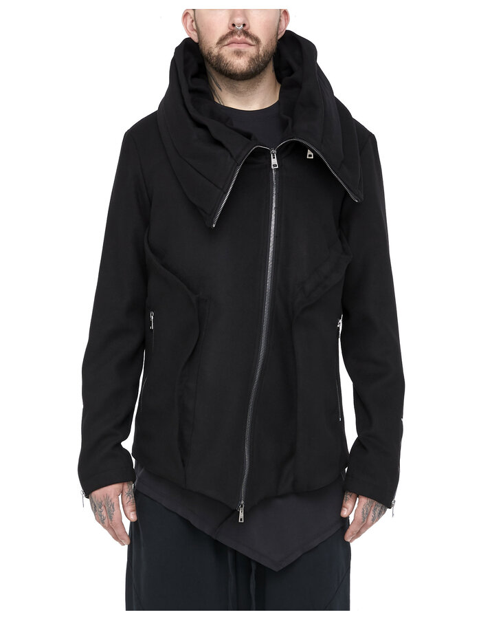 LA HAINE INSIDE US OVERSIZED NECK CONVERTIBLE JACKET