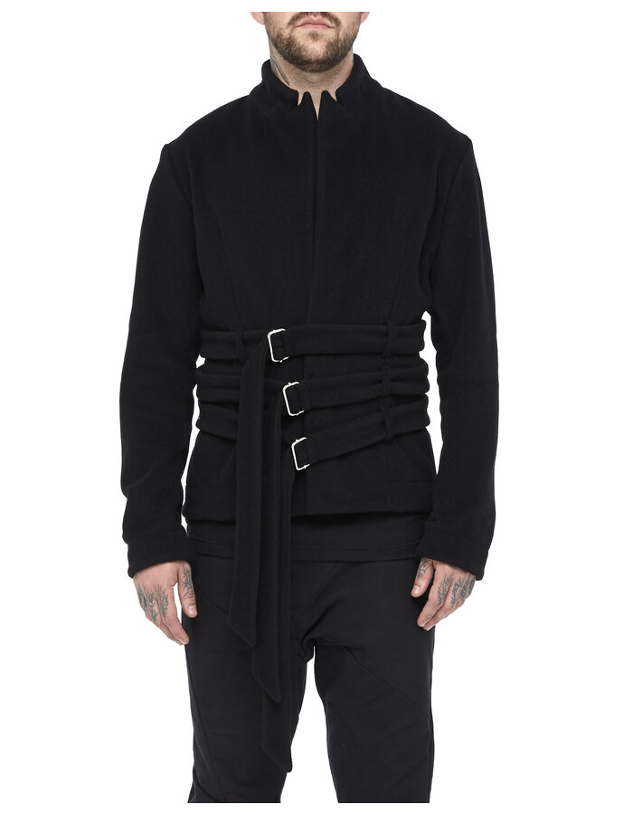 DAVIDS ROAD WOOL CASHMERE JACKET WITH BELTS