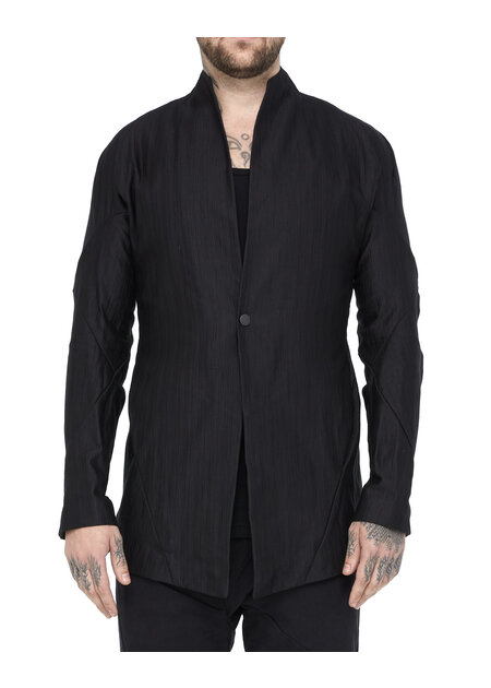 LEON EMANUEL BLANCK FORCED SHORT BLAZER - COTTON CHEMTRAIL