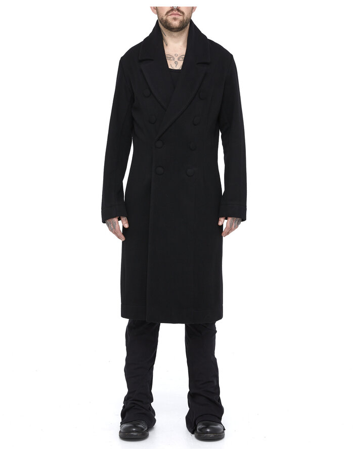 DAVIDS ROAD WOOL DOUBLE BREASTED COAT