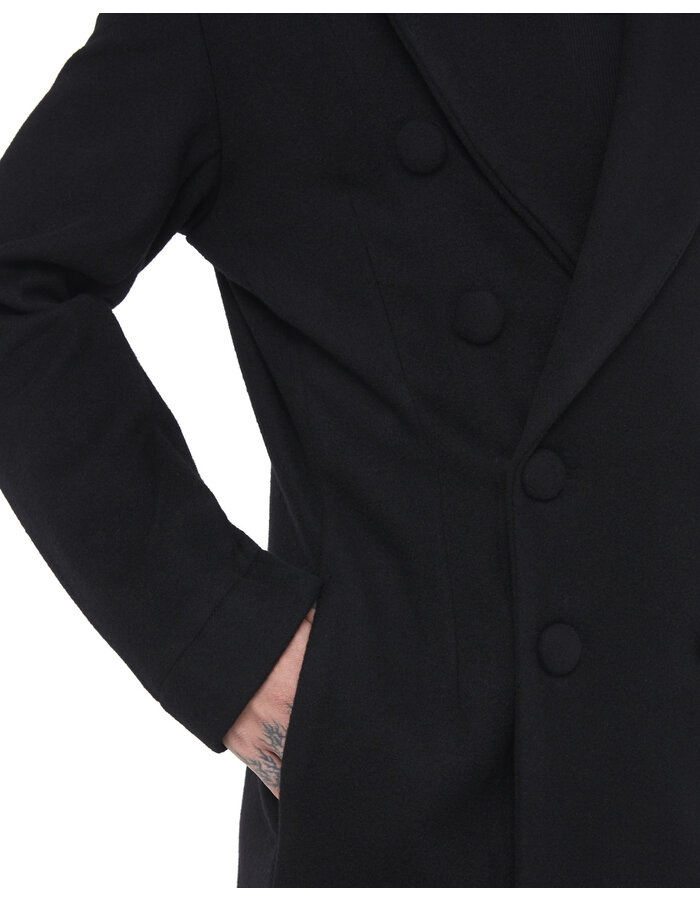 DAVIDS ROAD WOOL DOUBLE BREASTED COAT