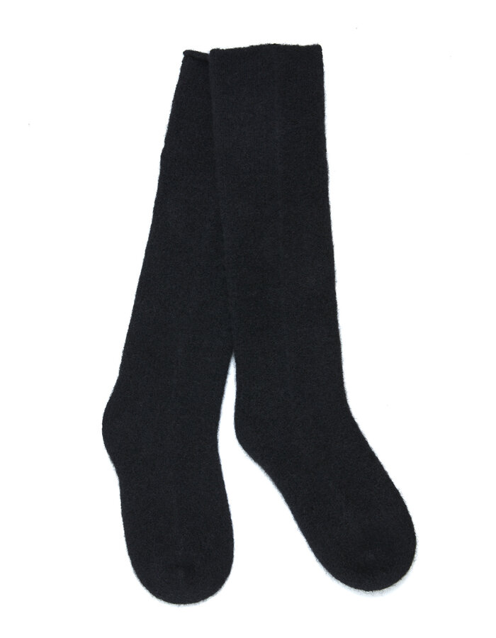 ISABEL BENENATO YAK & MERINO WOOL KNIT SOCKS