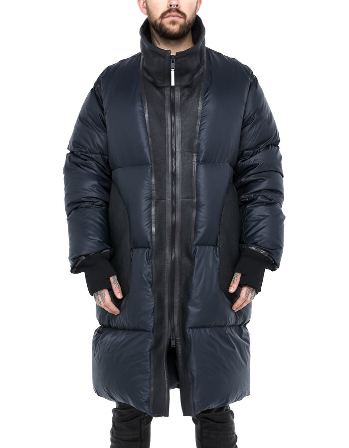 ISAAC SELLAM EXPERIENCE SUSPECT SHEARLING TRIMMED DOWN COAT