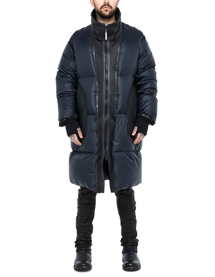 ISAAC SELLAM EXPERIENCE SUSPECT SHEARLING TRIMMED DOWN COAT